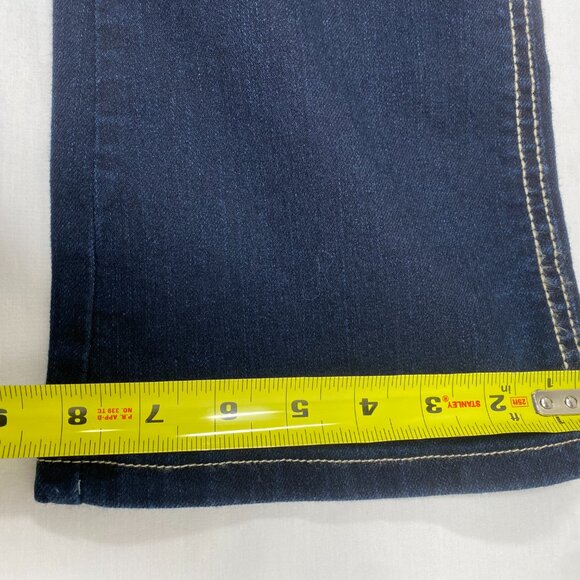 Womens Wrangler 10MWZJK Dark Wash Jeans Sz 0 x 34 Boot Cut - Picture 13 of 15